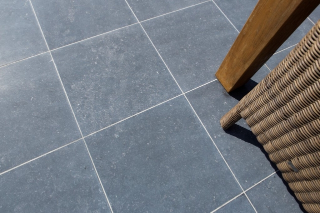 Terrastegels Belgische blauwe hardsteen